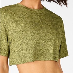 Blake ultra cropped Short-sleeve tee Fabletics XXL in Leaf Green